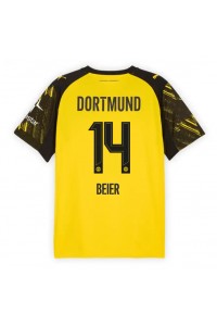 Fotbalové Dres Borussia Dortmund Maximilian Beier #14 Domácí Oblečení 2025-26 Krátký Rukáv